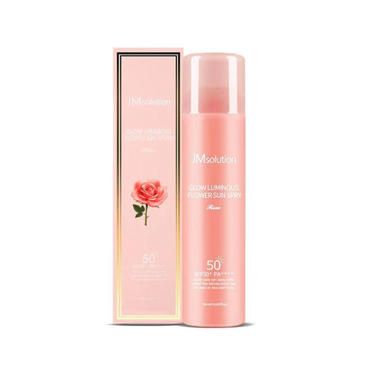 JMSOLUTION GLOW LUMINOUS FLOWER SUN SPRAY Rose 180ml SPF+/PA++++