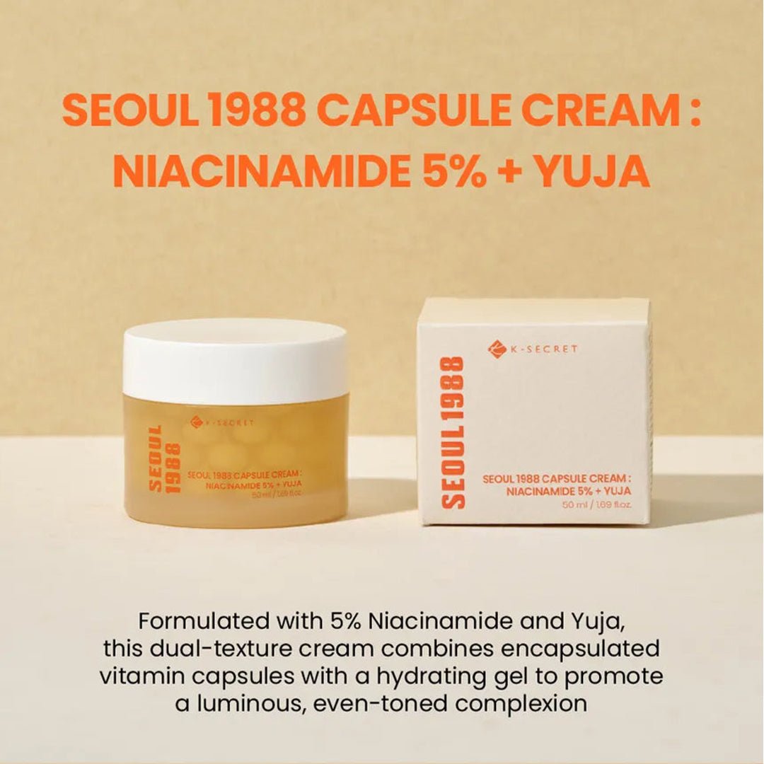 K-Secret Seoul 1988 Capsule Cream : Niacinamide 5% + YUJA