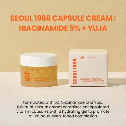 K-Secret Seoul 1988 Capsule Cream : Niacinamide 5% + YUJA