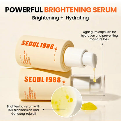 K-Secret Seoul 1988 Glow Serum : Niacinamide 15% + YUJA - 30ml