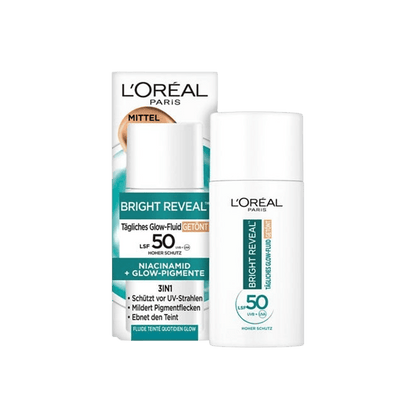 L'Oreal Paris Bright Reveal SPF50 Getinte Glow Fluid - 50ml