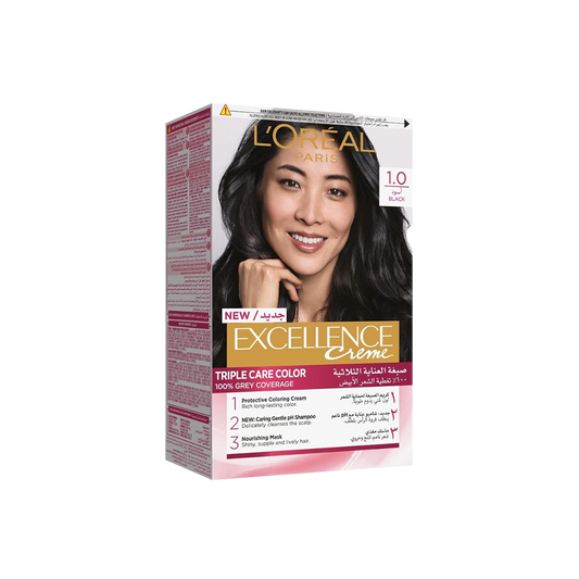Excellence Creme Permanent Hair Color - 1 Black
