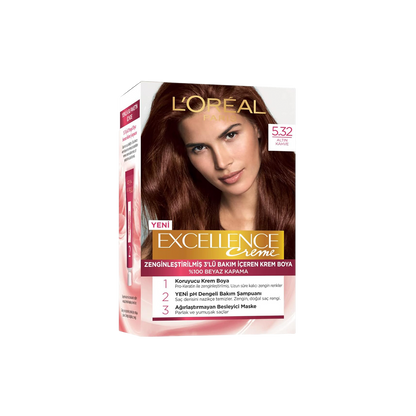 Excellence Creme Permanent Hair Color - Brown