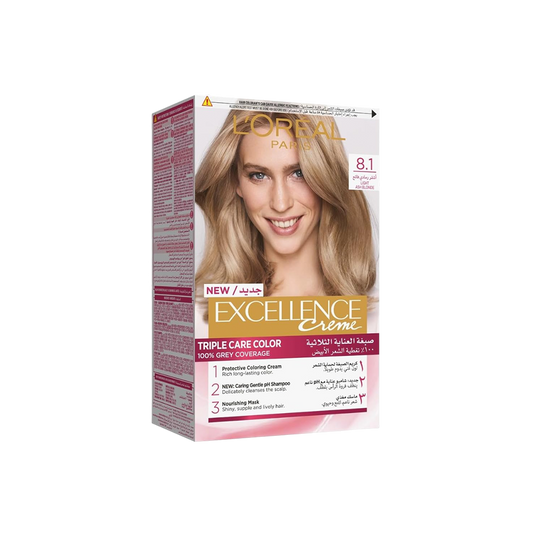 Excellence Creme 8.1 Light Ash Blonde