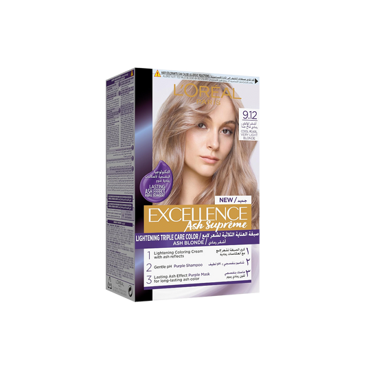Excellence Ash Supreme Creme 9.12 Cool Pearl Very Light Blonde