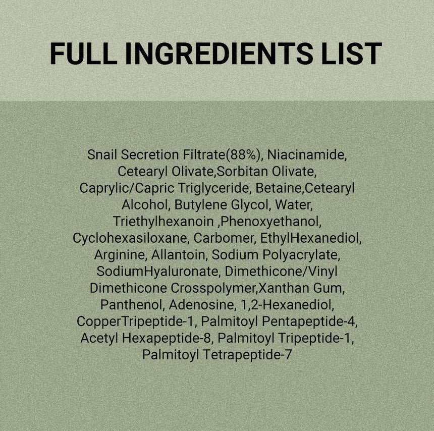 JUMISO Snail Mucin 88 + Peptide Facial Cream 100ml