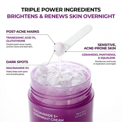 JUMISO Niacinamide 5+ Overnight Cream 50ml