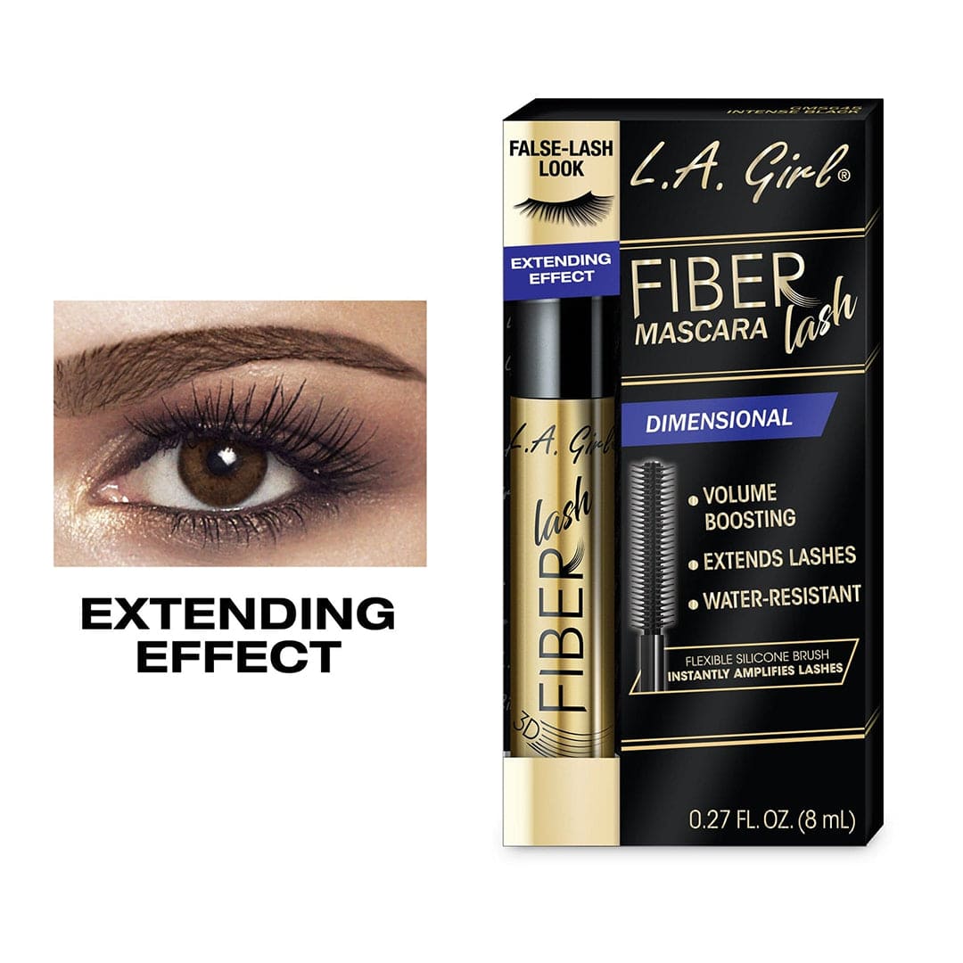 LA Girl Fiber Lash Extending Effect Mascara - Intense Black