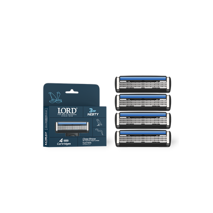 Nebty 3 Blade Razor Refill Pack - For Him
