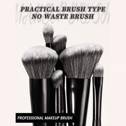 MAANGE 10Pcs Professional Dual-Ended Makeup Brush Set + Cosmetics Bag