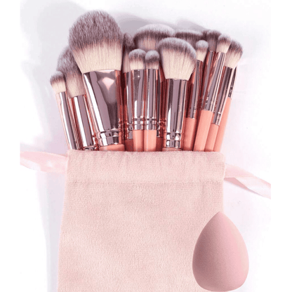 MAANGE 20Pcs Makeup Brushes + 1 Powder Puff + 1 Storage Bag