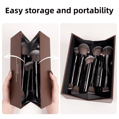 MAANGE 20Pcs Professional Makeup Brushes + 1pc Powder Puff