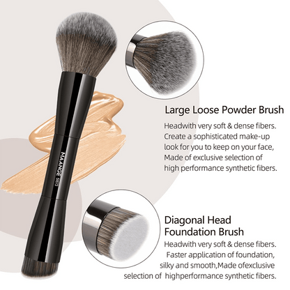 MAANGE 20Pcs Professional Makeup Brushes + 1pc Powder Puff