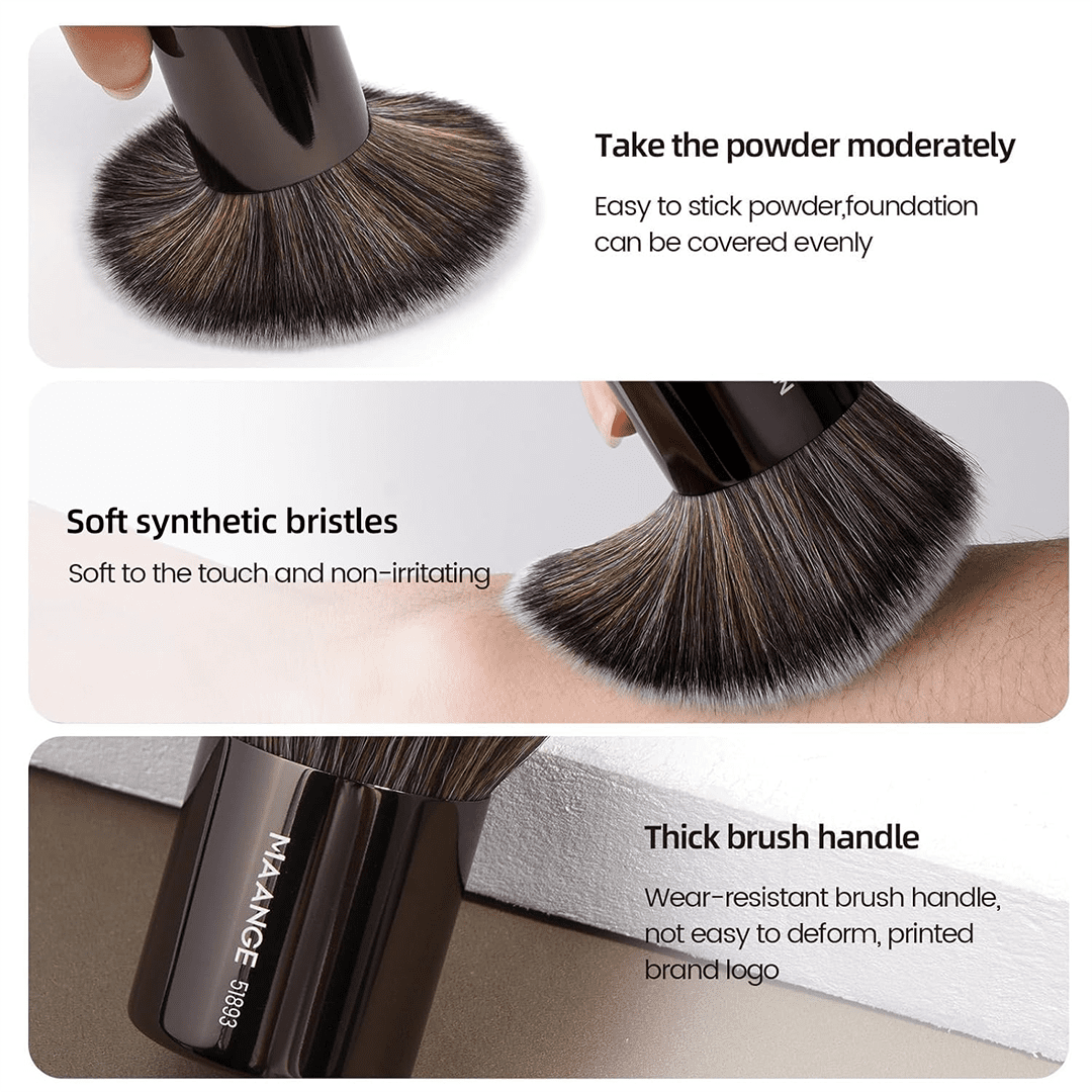 MAANGE 20Pcs Professional Makeup Brushes + 1pc Powder Puff