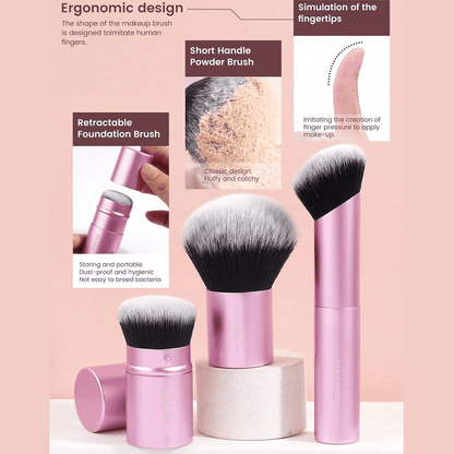 MAANGE 20Pcs Professional Makeup Brushes + 1pc Powder Puff