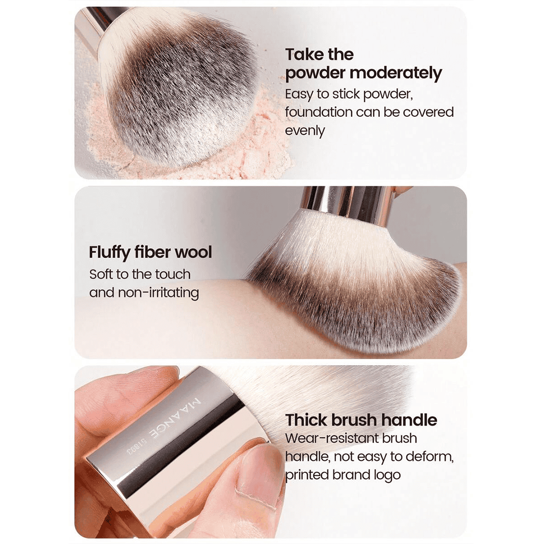 MAANGE 20Pcs Professional Makeup Brushes + 1pc Powder Puff