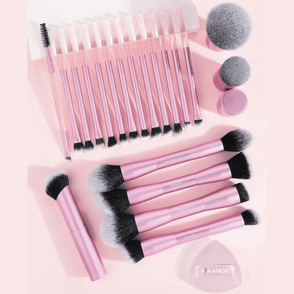 MAANGE 20Pcs Professional Makeup Brushes + 1pc Powder Puff