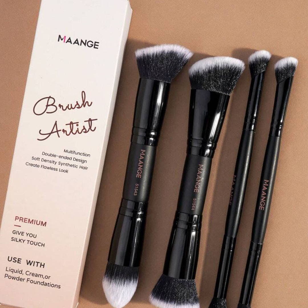MAANGE 4Pcs Makeup Brush Set