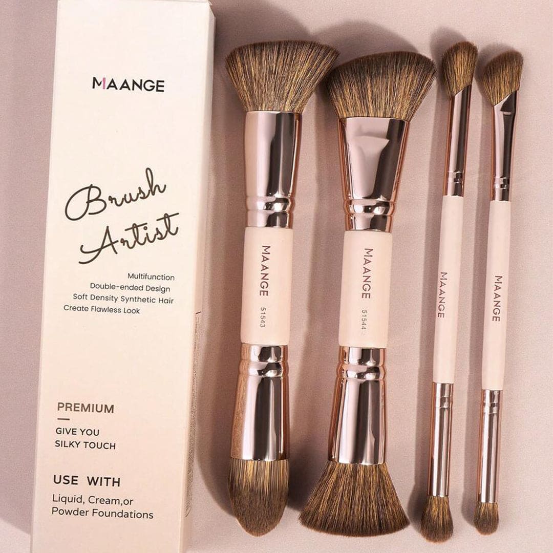 MAANGE 4Pcs Makeup Brush Set