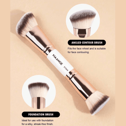 MAANGE 5Pcs Professional Facial Double-Ended Makeup Brush Set