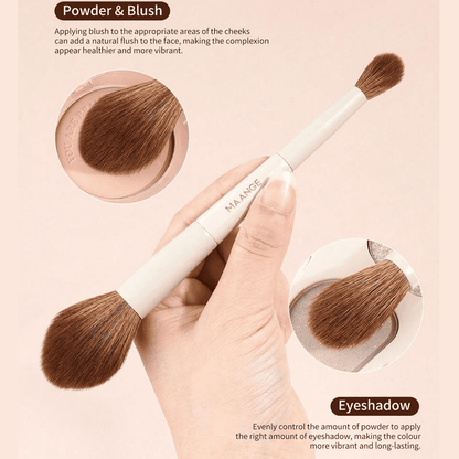 MAANGE 7Pcs Soft Dual-Ended Multi-Functional Makeup Brush Set