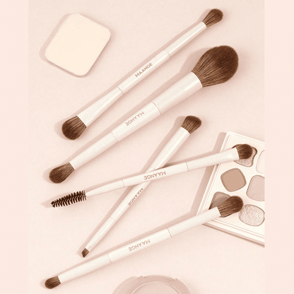 MAANGE 7Pcs Soft Dual-Ended Multi-Functional Makeup Brush Set