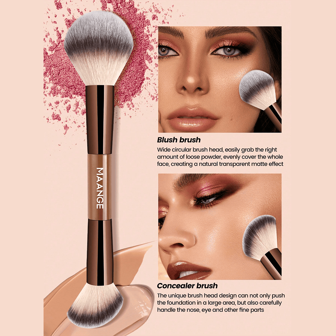 MAANGE 7Pcs Professional Dual-Ended Makeup Brush Set