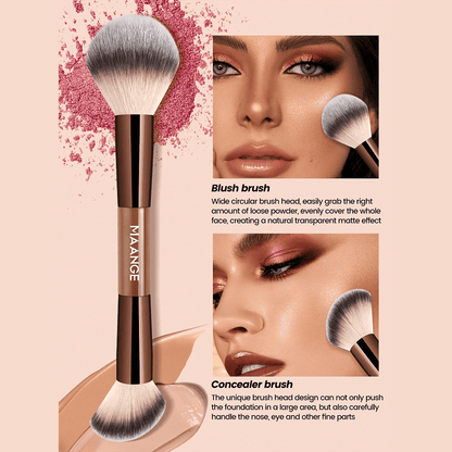 MAANGE 7Pcs Professional Dual-Ended Makeup Brush Set