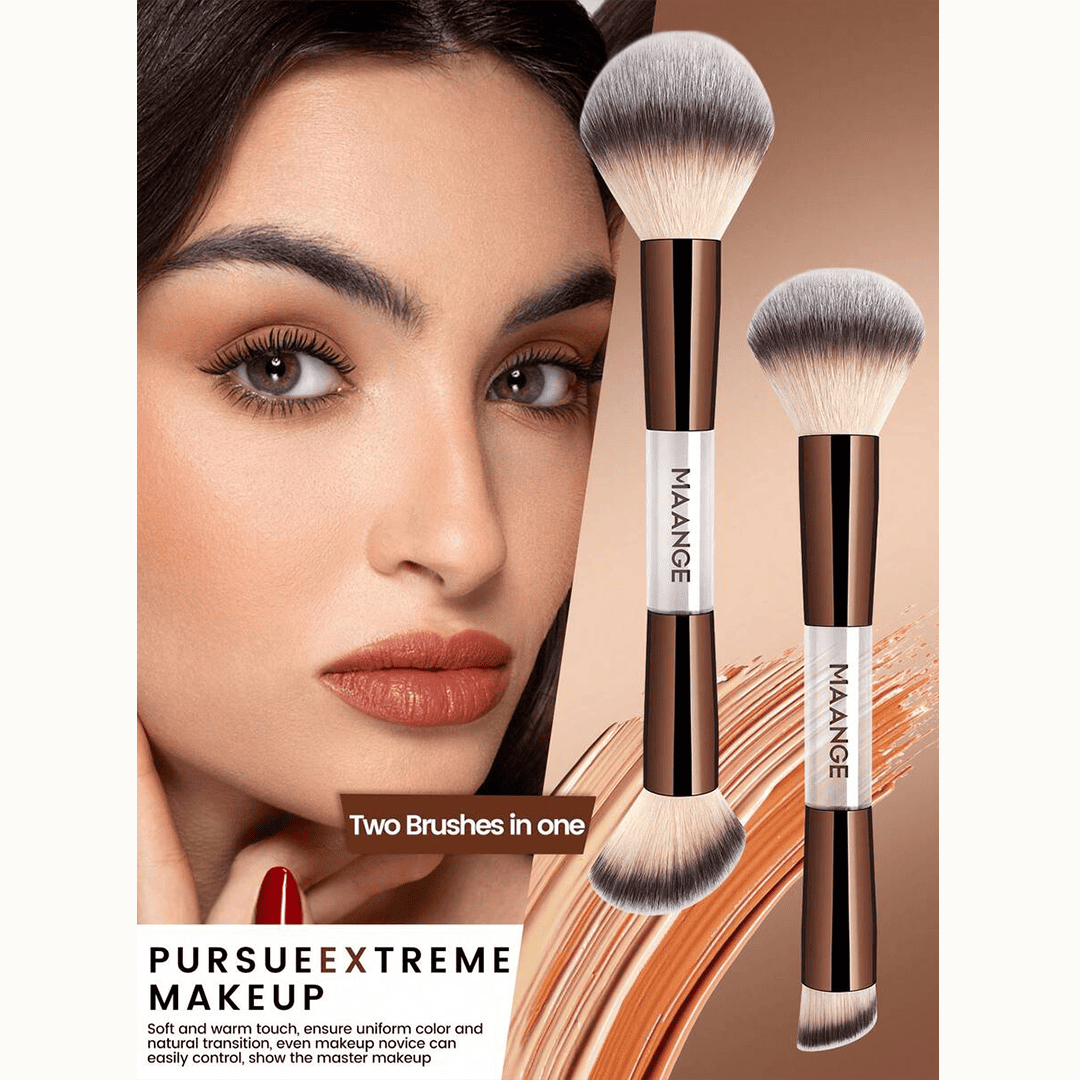 MAANGE 7Pcs Professional Dual-Ended Makeup Brush Set