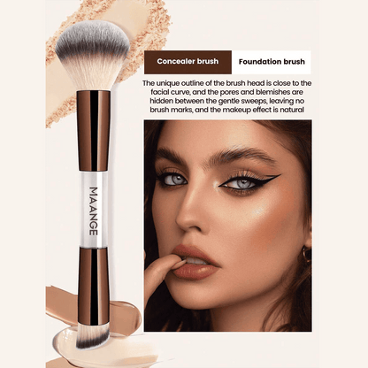 MAANGE 7Pcs Professional Dual-Ended Makeup Brush Set