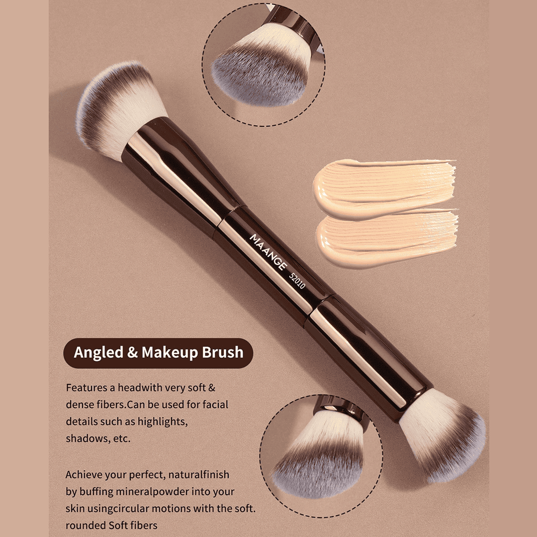 MAANGE 7Pcs Professional Dual-Ended Makeup Brush Set