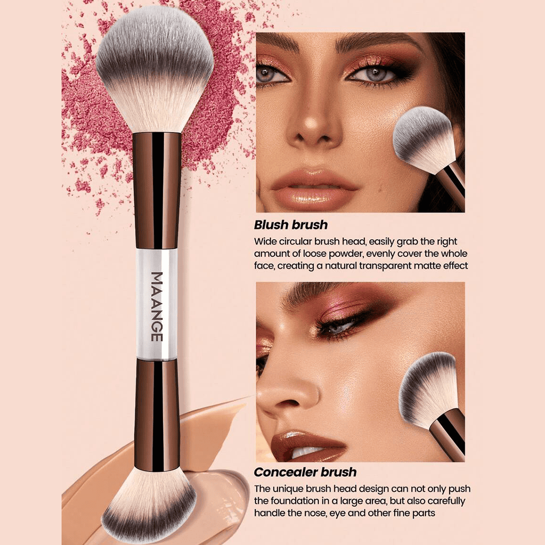 MAANGE 7Pcs Professional Dual-Ended Makeup Brush Set