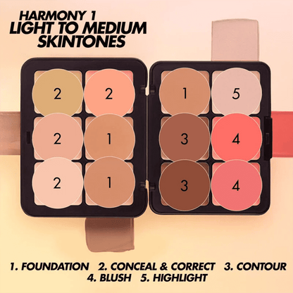 Makeup Forever HD Skin All-In-One Face Palette - Harmonie 1
