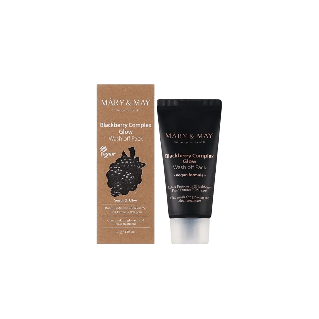 Mary & May Vegan Blackberry Complex Glow Wash Off Pack - 30g