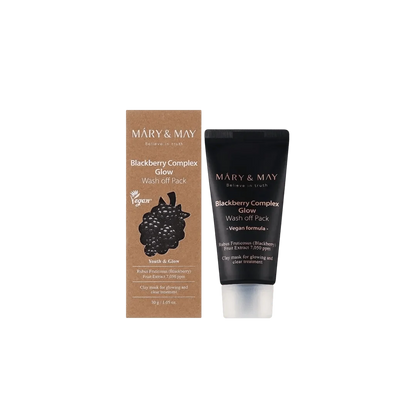 Mary & May Vegan Blackberry Complex Glow Wash Off Pack - 30g