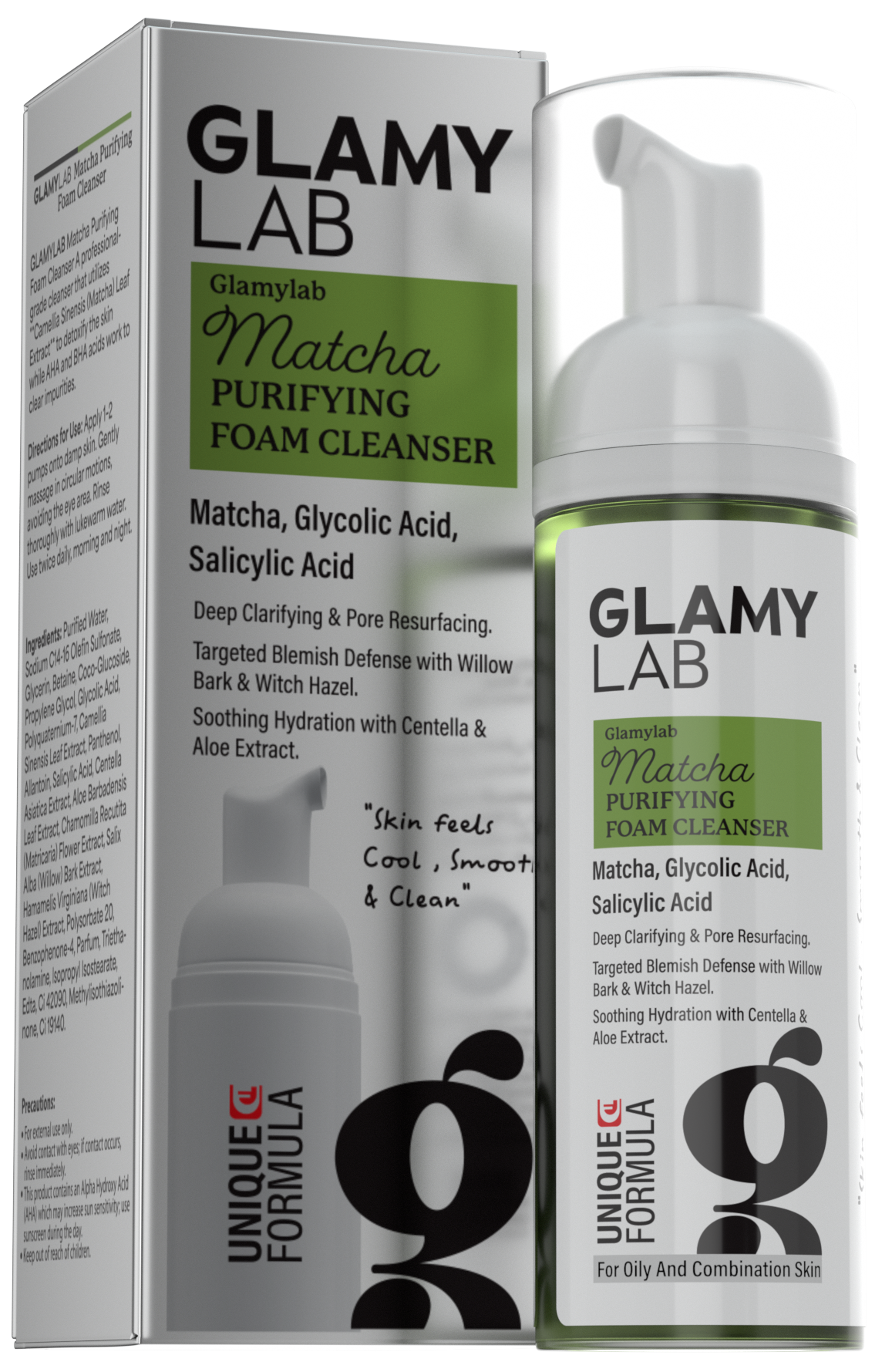 Glamy Lab Matcha Purifying Foam Cleanser