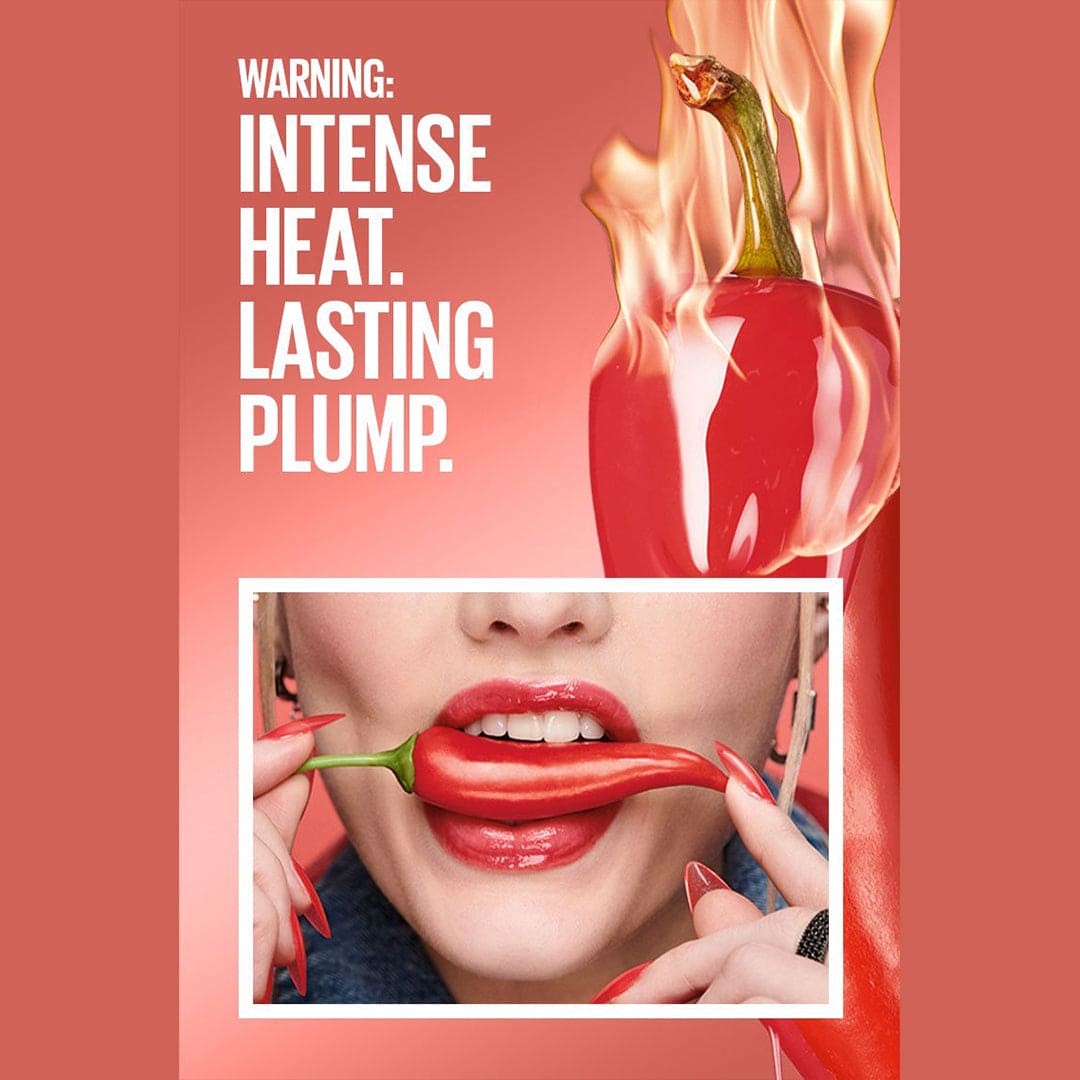 Maybelline Lip Plumper Lifter Plump Gloss with Chili Pepper