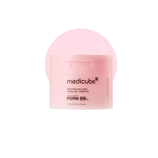 PDRN Pink Collagen Toning Gel Toner Pads