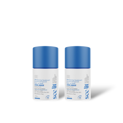 Whitening Deodorant & Anti-Perspirant Roll On - Cool Breeze (1+1)