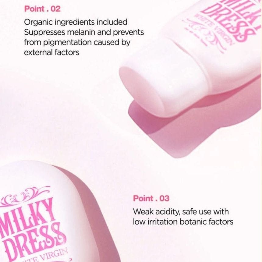 Milky Dress White Virgin - Wrinkle & Whitining