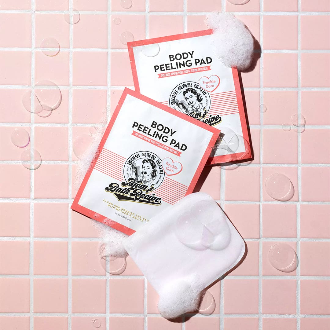 Mom's Bath Recipe Body Peeling Pad Trouble Care - 1pc