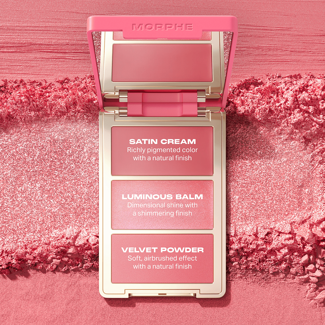 Morphe Cheek Thrills Multi-Finish Face Trio