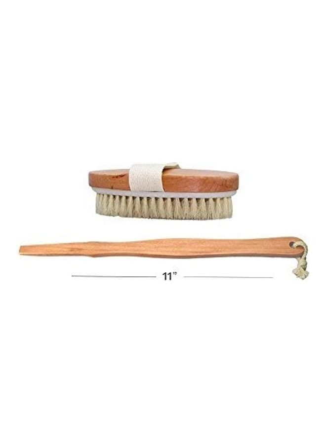 Dry Skin Body Brush Brown