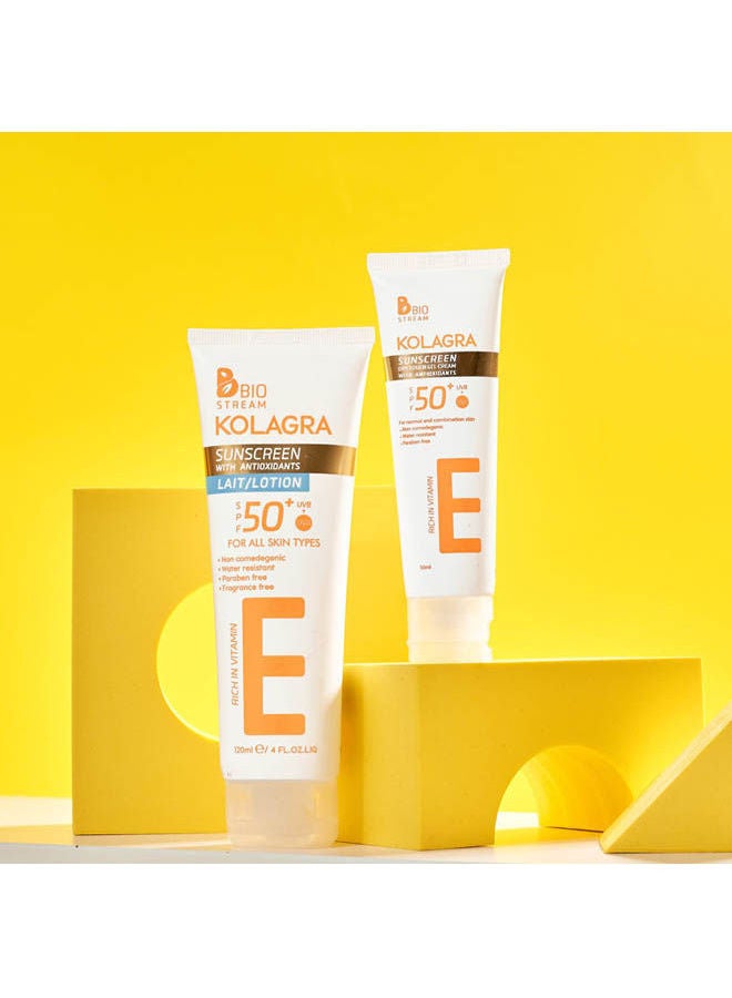 Kolagra Sun Lotion Spf50+ White 120ml
