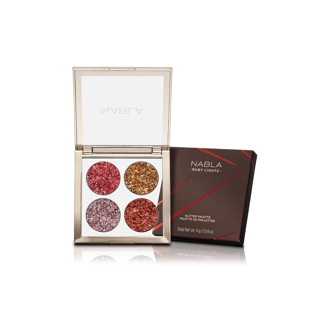 NABLA Cosmetics Ruby Lights Glitter Palette