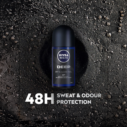 Deep Black Carbon - Roll On Deodorant
