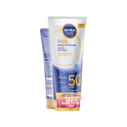 NIVEA SUN Kids Daily UV Protect SPF 50+ + Sunscreen To Go SPF 30