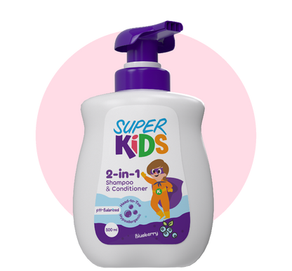 Superkids 2 In 1 Shampoo & Conditioner 500 ml