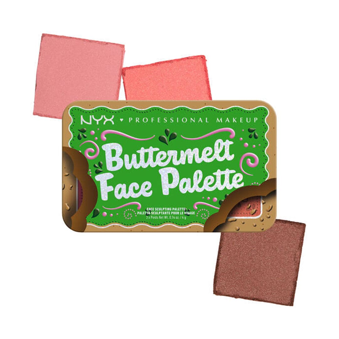 NYX Buttermelt Face Palette Blush And Bronzer Duo - 02 Dark