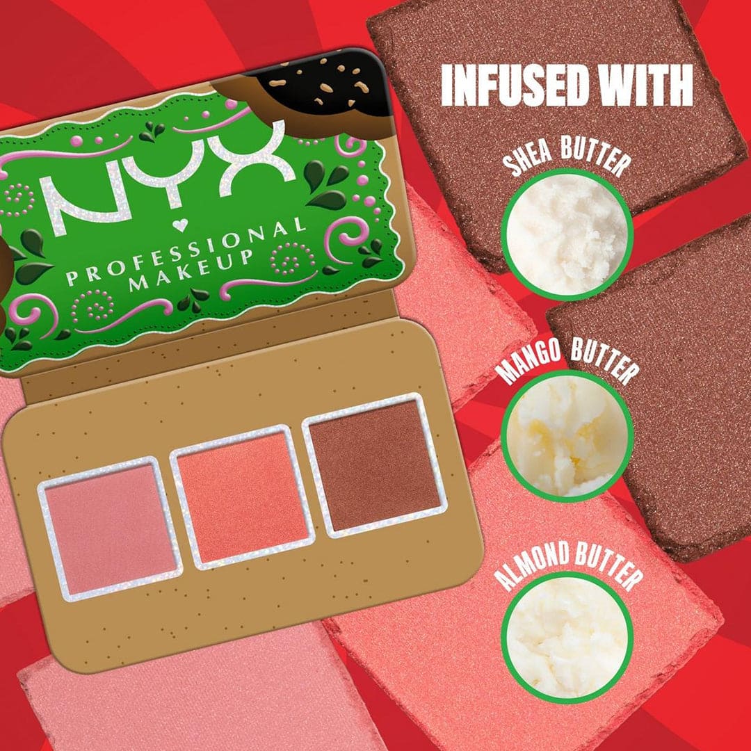NYX Buttermelt Face Palette Blush And Bronzer Duo - 02 Dark